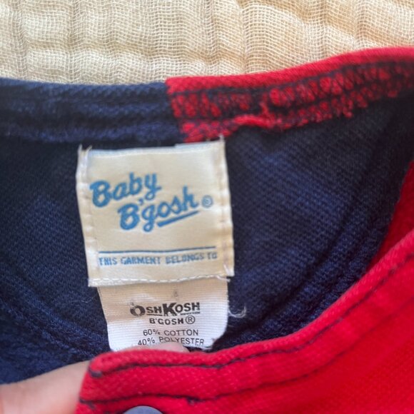 Vintage Red & Blue Genuine Rail Romper - 6m - Picture 6 of 6